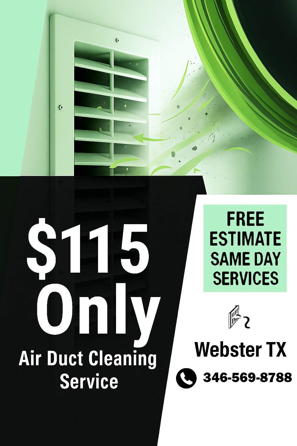 Air Duct Vent Cleaning Webster TX Coupon